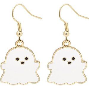 Halloween‎ Dangle Earrings Stainless Steel Witch Hat Ghost for Women